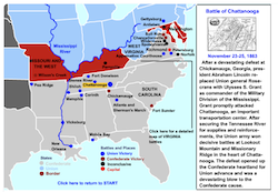 Union vs Confederacy Interactive Map