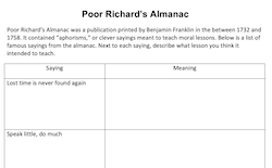 Poor Richard's Almanac