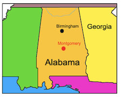 Make your own Alabama map