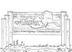 Alaska Highway Sign