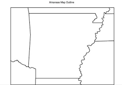 Arkansas Outline Map