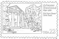 Arkansas Postage Stamp