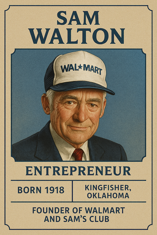 Sam Walton Trading Card