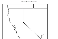 California Outline Map