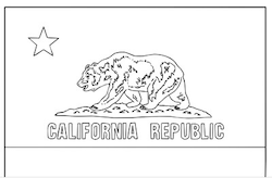 California Flag coloring