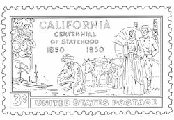 California Postage Stamp