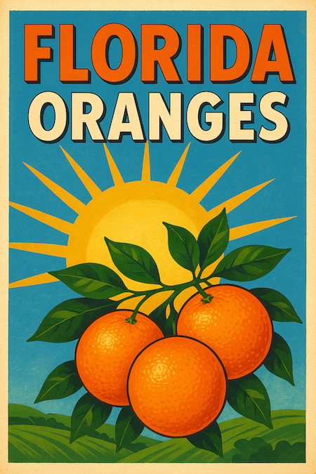Florida Oranges Advertisement