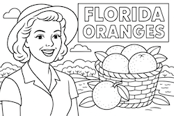 Florida Oranges Advertisement