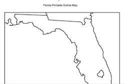 Florida Outline Map