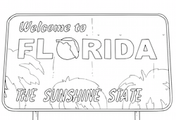Welcome to Florida Highway Sign