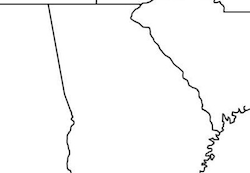 Georgia Outline Map