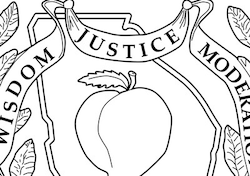 Georgia State Quarter Coloring