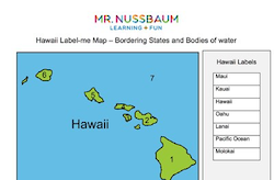 Hawaii Label-me Map