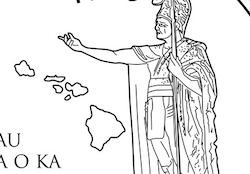 Hawaii State Quarter Coloring