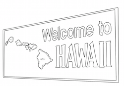Hawaii Highway Sign