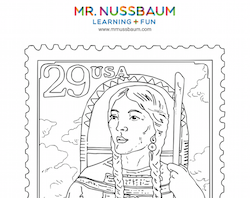 Sacagawea Postage Stamp