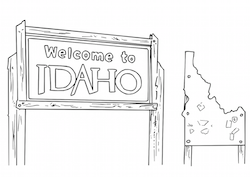 Idaho Highway Sign