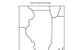 Illinois Blank Map