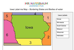 Iowa Label-me Map