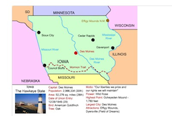 Iowa Interactive Map