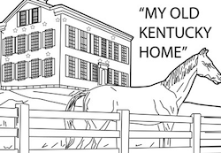 Kentucky State Quarter Coloring