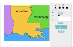 Make your own Louisiana map