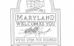 Maryland Highway Sign Coloring
