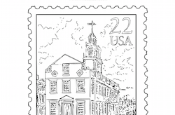 Massachusetts Statehood Stamp
