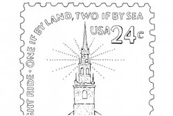 Old north Church Stamp
