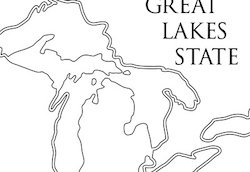 Michigan State Quarter Coloring