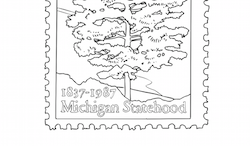 Michigan Postage Stamp