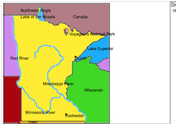 Minnesota Detailed Label-me Map