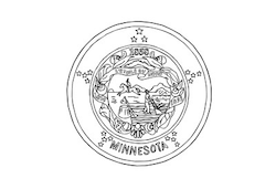 Minnesota State Flag Coloring