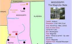 Mississippi Interactive Map