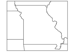 Missouri Blank Map