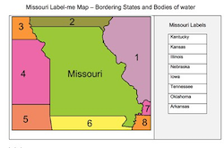 Missouri Label-me Map
