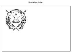 Nevada Flag coloring