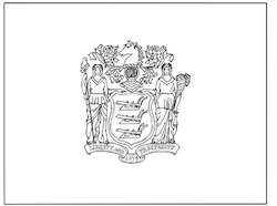 New Jersey Flag coloring