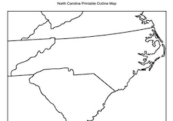 North Carolina Outline Map