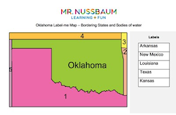 Oklahoma Label-me Map