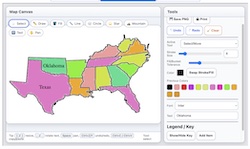 Make Your Own Map of the Southern States