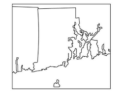 Rhode Island Blank Map