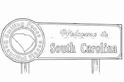 South Carolina Welcome Sign Coloring