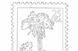 South Carolina Postage Stamp Coloring
