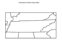 Tennessee Outline Map