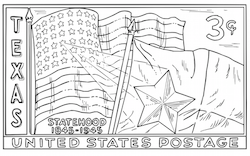 Texas Postage Stamp