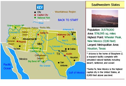 Southwestern States Label-meMap