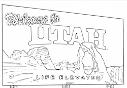 Welcome to Utah Highway Sign Coloring