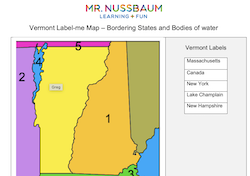 Vermont Label-me Map