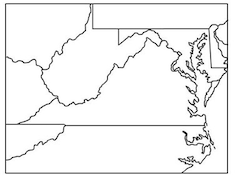 Virginia Outline Map